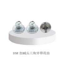 Addition and subtraction head triangle tooth plum blossom tooth screw